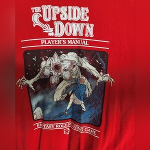 Stranger Things Upside Down Graphic Red T-Shirt
